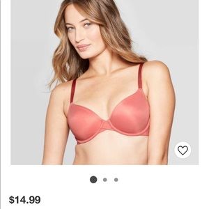 Demi coverage unlined bra